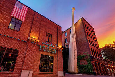 Sports Photos - Louisville Slugger at Sunset by Gregory Ballos