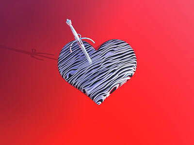 Painting Rights Managed Images - Love Heart Royalty-Free Image by Jaime Enriquez