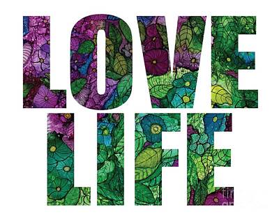 Shaken Or Stirred - Love Life Fantasy Flowers by Conni Schaftenaar
