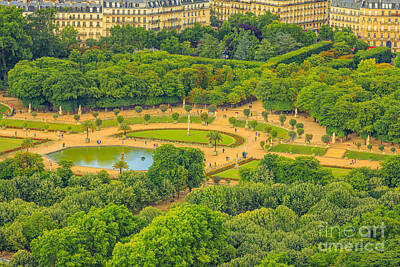 Paris Skyline Photos - Luxembourg Gardens of Paris by Benny Marty