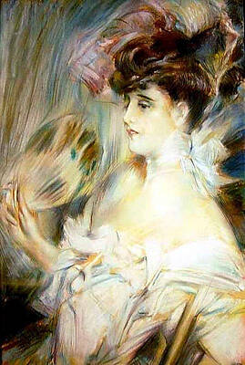 Global Design Abstract And Impressionist Watercolor Rights Managed Images - Madame Marie-Louise Herouet Royalty-Free Image by Giovanni Boldini