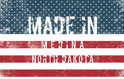 Negative Space Rights Managed Images - Made in Medina, North Dakota #Medina Royalty-Free Image by TintoDesigns