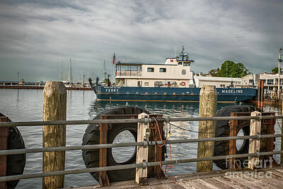 Nikki Vig Royalty Free Images - Madeline Island Car Ferry Royalty-Free Image by Nikki Vig