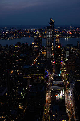 Crystal Wightman Royalty-Free and Rights-Managed Images - Madison Square Garden at Night by Crystal Wightman