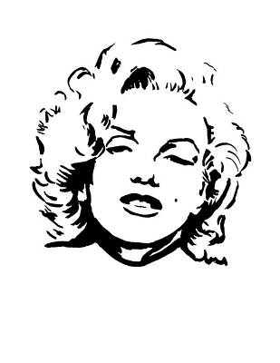 Celebrities Paintings - Marilyn Monroe by Masha Batkova