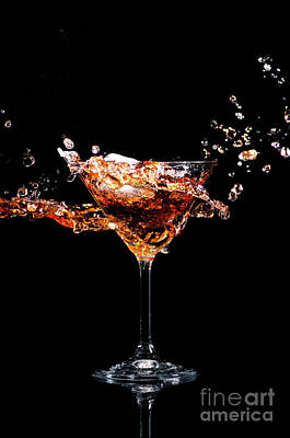 Best Sellers - Martini Photos - Martini cocktail splash by Jelena Jovanovic