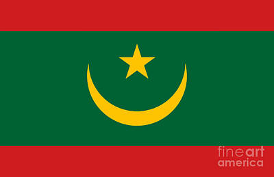 Champagne Corks Rights Managed Images - Mauritania National Flag Royalty-Free Image by Bigalbaloo Stock