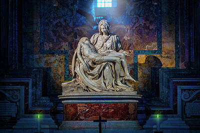 Conde Nast Fashion Royalty Free Images - Michelangelos Pieta Royalty-Free Image by Chris Lord