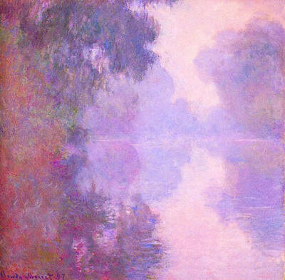 Laundry Room Signs - Misty Morning on the Seine, 1897 by Claude Monet