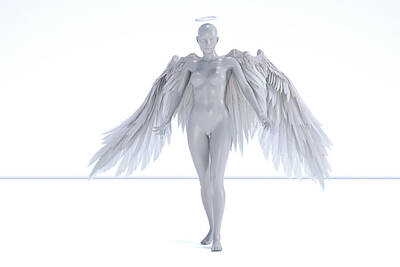 Nudes Digital Art - Angelic  by Betsy Knapp