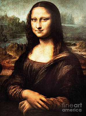 Modern Man Mid Century Modern - Mona Lisa by Leonardo da Vinci by Leonardo da Vinci
