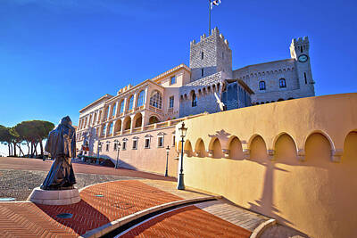 Spot Of Tea Rights Managed Images - Monaco Place du Palais square view Royalty-Free Image by Brch Photography
