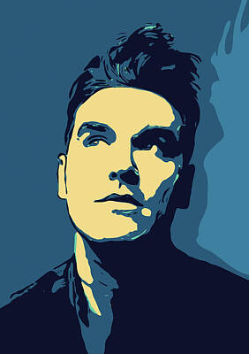 Musicians Digital Art Royalty Free Images - Morrissey Royalty-Free Image by Wonder Poster Studio