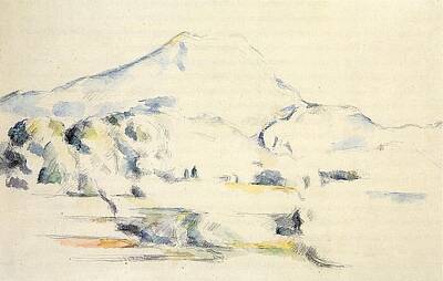 Abstract Animalia - Mount Sainte Victoire 1890 by Paul Cezanne Paintings