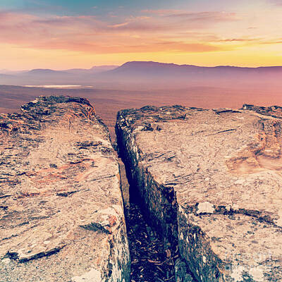 Mountain Royalty-Free and Rights-Managed Images - Mountain Cliff Top by THP Creative