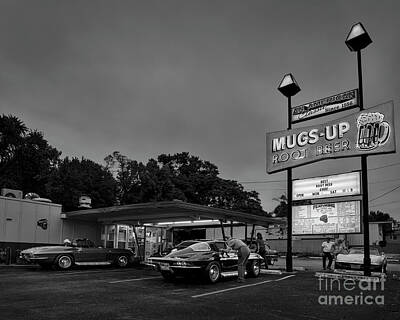 Beer Photos - Mugs Up Drive-in by Dennis Hedberg