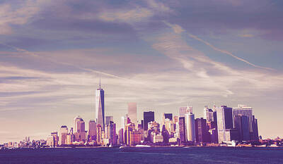 City Scenes Royalty-Free and Rights-Managed Images - New York City Waterfront by Vivienne Gucwa