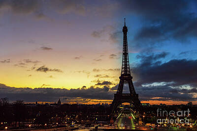 Paris Skyline Photos - Night to Day over Eiffel tower - Paris by Ulysse Pixel