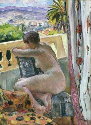 Nudes Royalty-Free and Rights-Managed Images - Nude by the Window, 1926 by Henri Lebasque