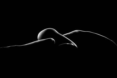 Female Outdoors - Nude woman bodyscape 7 by Johan Swanepoel