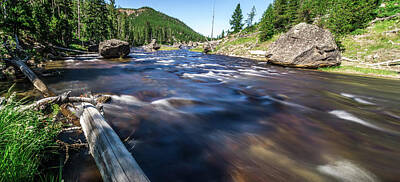 Halloween Movies - Obsidian Creek River In Yellowstone Wyoming by Alex Grichenko