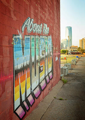 Vintage Buick Rights Managed Images - OKC Murals 1 Royalty-Free Image by Ricky Barnard