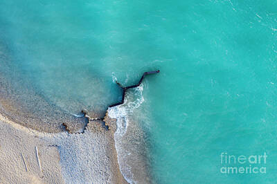 Royalty-Free and Rights-Managed Images - Old Breakwall from Above by Twenty Two North Photography