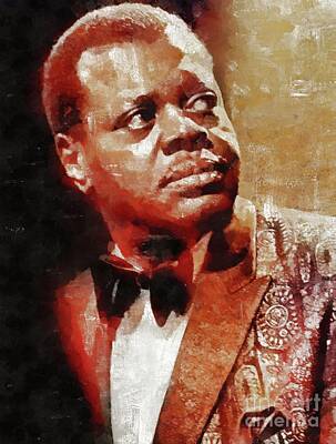 Jazz Painting Royalty Free Images - Oscar Peterson, Music Legend Royalty-Free Image by Esoterica Art Agency