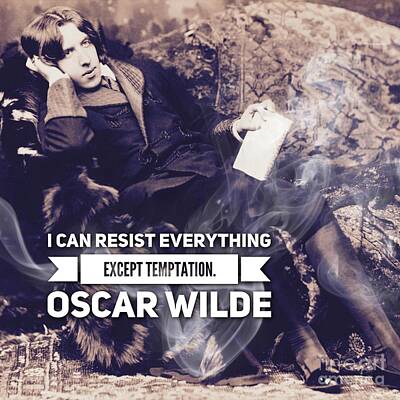 Whimsical Flowers Royalty Free Images - Oscar Wilde, Temptation Royalty-Free Image by Esoterica Art Agency