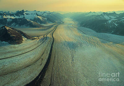 Boho Beach Days - Over Alaska Baird Glacier Ice Roads  by Mike Reid