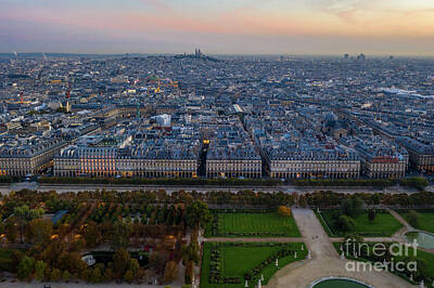 Nothing But Numbers - Over Paris 8th Arrondissement Sunrise by Mike Reid