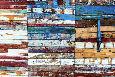 On Trend Breakfast Royalty Free Images - Painted wooden boards of various colors aged, natural texture background. Royalty-Free Image by Joaquin Corbalan