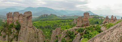 Negative Space Rights Managed Images - Panorama of formations at Belogradchik Rocks  Royalty-Free Image by Karen Foley