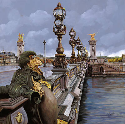 Royalty-Free and Rights-Managed Images - Paris-pont Alexandre   by Guido Borelli