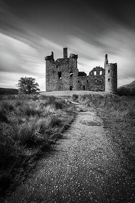 Fantasy Royalty-Free and Rights-Managed Images - Path to Kilchurn Castle by Dave Bowman