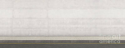 Digital Art - Pavement Street And Wall Backdrop by Allan Swart