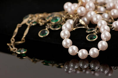 Nautical Animals - Pearls and Jade by Cordia Murphy