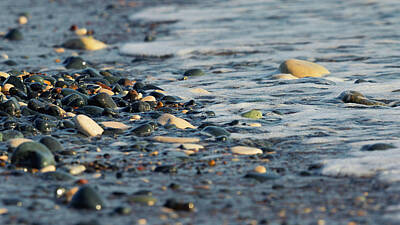 Beach Photos - Pebbles And Sea by Stelios Kleanthous