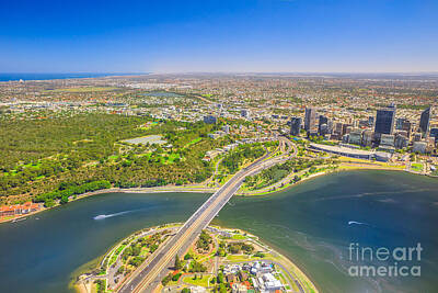 Sultry Plants Rights Managed Images - Perth Australia aerial Royalty-Free Image by Benny Marty