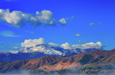 Royalty-Free and Rights-Managed Images - Pikes Peak Shines Above the Waldo Canyon Burn Scar 2 by Bridget Calip