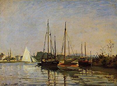 States As License Plates - Pleasure Boats, 1872 by Claude Monet