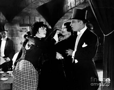 City Scenes Royalty-Free and Rights-Managed Images - Pola Negri Shadows of Paris 1924 by Sad Hill - Bizarre Los Angeles Archive