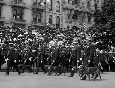Beach House Shell Fish - Police Dogs On Parade - 1900 by War Is Hell Store