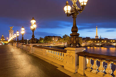 Ingredients Rights Managed Images - Pont Alexandre III Twilight Royalty-Free Image by Brian Jannsen