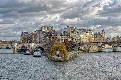 Paris Skyline Photos - Pont Neuf and ile de la Cite in Paris by Ulysse Pixel