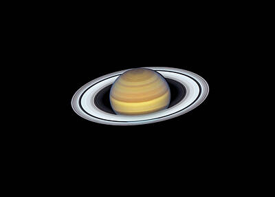 Portraits Royalty-Free and Rights-Managed Images - Portrait of Saturn by Mark Kiver