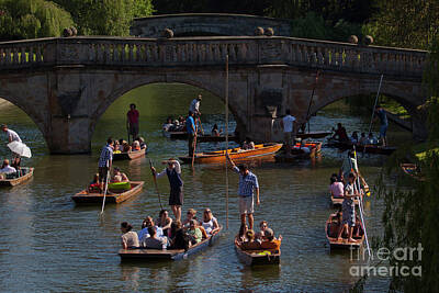 Laundry Room Signs - Punting on the River Cam, Cambridge, England, UK, 2012 by Jonathan Mitchell