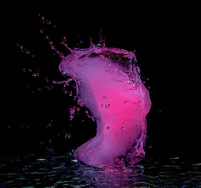 Rico Besserdich Royalty-Free and Rights-Managed Images - Purple Splash by Rico Besserdich
