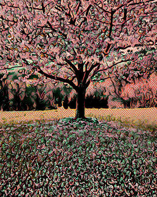 Birds Digital Art - Rose Tree by David Finch