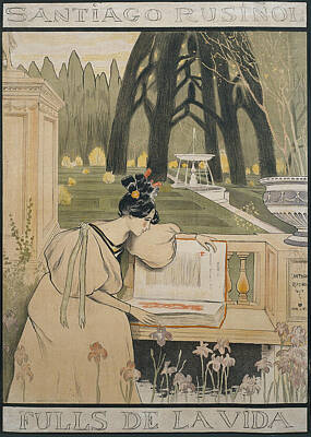 Grimm Fairy Tales - Rusinol Santiago  Fulls de la vida 1898 by National Art Museum of Catalonia